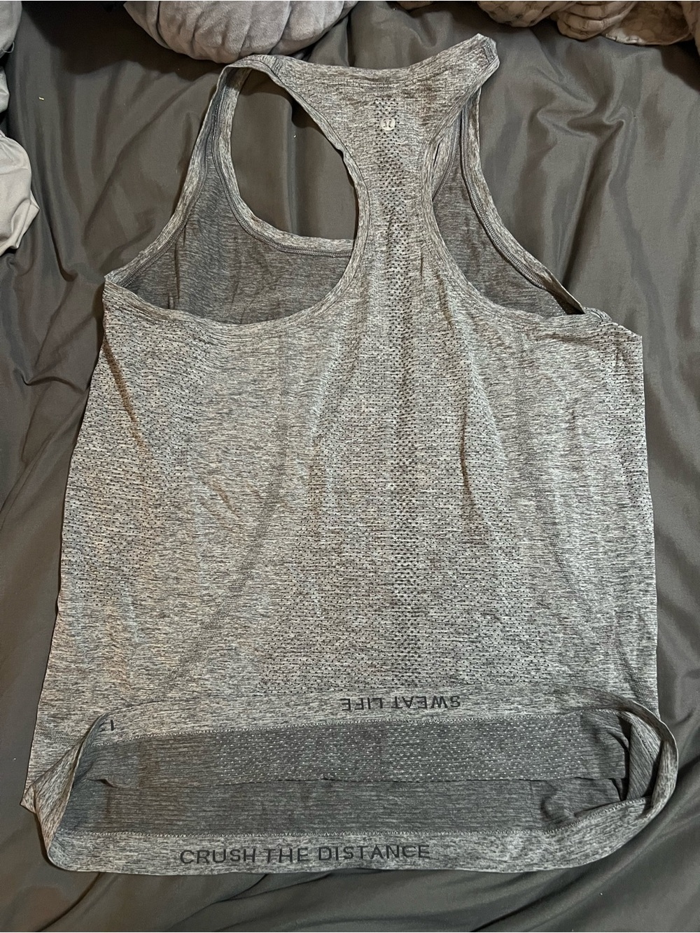 lululemon athletica Heather Gray Racerback Tank